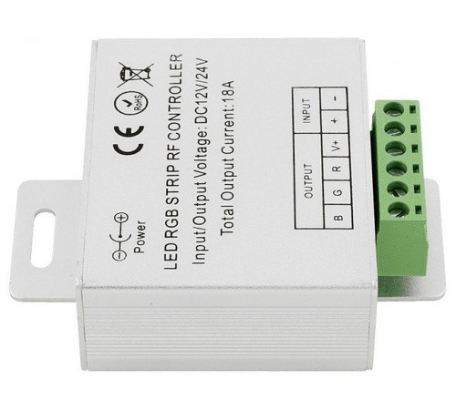 Контроллер-регулятор цвета RGB с пультом ДУ SWG RF-RGB-S-18A-WH1 RF RGB Контроллер-регулятор цвета RGB с пультом ДУ SWG RF-RGB-S-18A-WH1 RF RGB