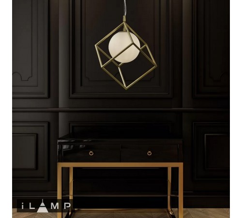 Подвесной светильник iLamp P2483-1S GD Golden Подвесной светильник iLamp P2483-1S GD Golden