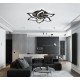 Потолочная люстра Natali Kovaltseva HIGH-TECH LED LAMPS 82020 BLACK OLIMP