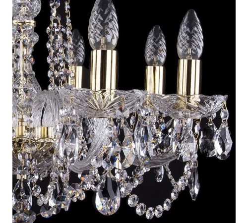 Подвесная люстра Bohemia Ivele Crystal 1402/8/195/G/tube 1402 Подвесная люстра Bohemia Ivele Crystal 1402/8/195/G/tube 1402