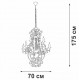 Подвесная люстра Vitaluce V1873-1/9 V1873