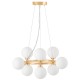 Подвесная люстра LUMINA DECO LDP 6033-9 FGD MARSIADA
