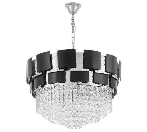 Подвесная люстра LUMINA DECO LDP 7045-600 BK+CHR MOLINA Подвесная люстра LUMINA DECO LDP 7045-600 BK+CHR MOLINA