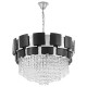 Подвесная люстра LUMINA DECO LDP 7045-600 BK+CHR MOLINA