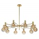 Люстра на штанге Indigo 13015/10R Gold Collana
