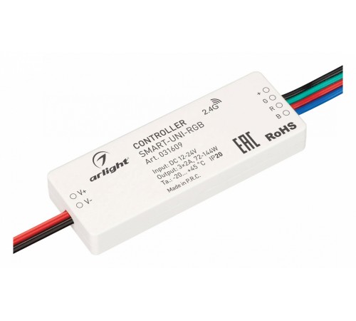 Контроллер-регулятор цвета RGB Arlight 031609 SMART Контроллер-регулятор цвета RGB Arlight 031609 SMART