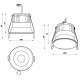 Встраиваемый светильник iLedex 212-12W-D95-3000K-24DG-BK Mars