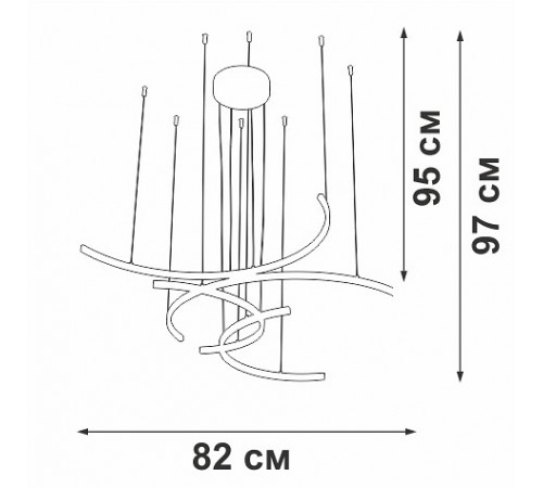 Подвесная люстра Vitaluce V3777-0/4S V3777