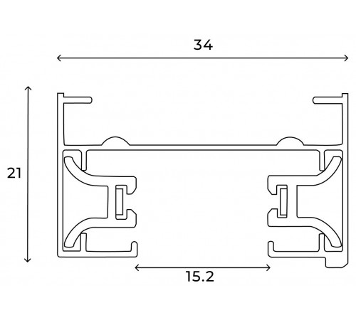 Трек накладной Hesby Lighting 0002 Skylite Трек накладной Hesby Lighting 0002 Skylite