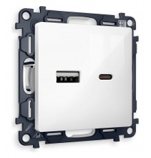 Розетка 2хUSB type A и C без рамки Ambrella Volt MA111010 Quant
