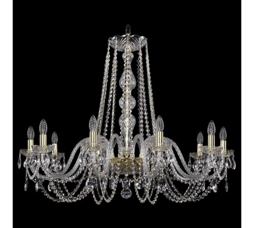 Подвесная люстра Bohemia Ivele Crystal 1402/10/360/G 1402