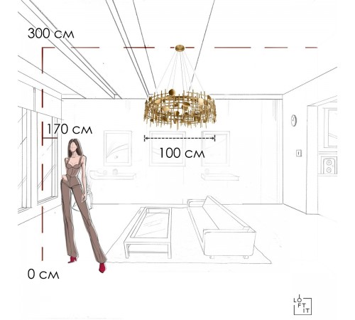 Подвесной светильник Loft it 10396/1000C Escama Подвесной светильник Loft it 10396/1000C Escama