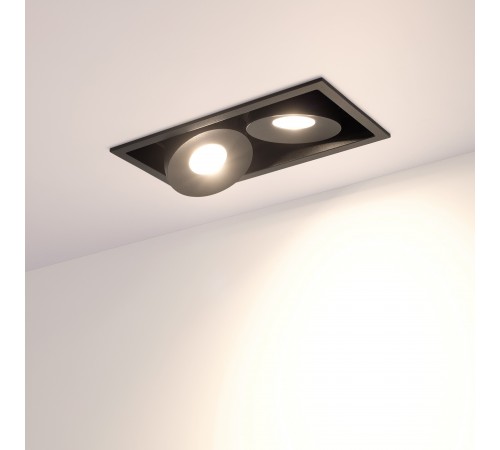 Встраиваемый светильник Arlight 028151 CL-SIMPLE-S148x80-2x9W Warm3000 (BK, 45 deg) Встраиваемый светильник Arlight 028151 CL-SIMPLE-S148x80-2x9W Warm3000 (BK, 45 deg)