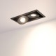 Встраиваемый светильник Arlight 028151 CL-SIMPLE-S148x80-2x9W Warm3000 (BK, 45 deg)