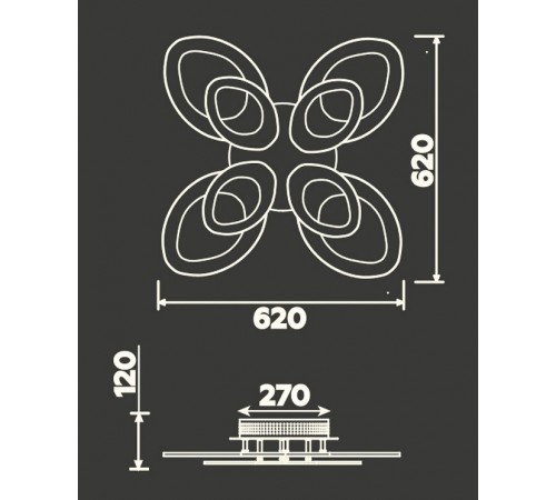 Потолочная люстра Ambrella Light FA4493 FA Потолочная люстра Ambrella Light FA4493 FA