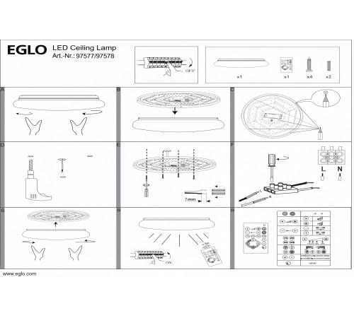 Накладной светильник Eglo 97578 Sileras Накладной светильник Eglo 97578 Sileras