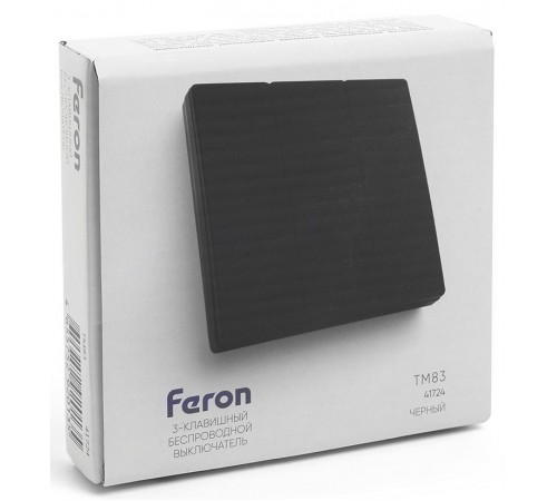 Выключатель беспроводной трехклавишный Feron 41724 Tm 83 Выключатель беспроводной трехклавишный Feron 41724 Tm 83
