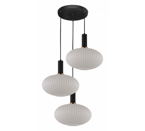 Подвесной светильник LUMINA DECO LDP 1216-3 WT+BK Floril Подвесной светильник LUMINA DECO LDP 1216-3 WT+BK Floril