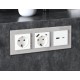 Рамка на 5 постов Ambrella Volt AF330405 Platos Стекло органическое