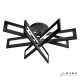 Потолочная люстра iLedex 9082-R800-X 128W BK Stalker