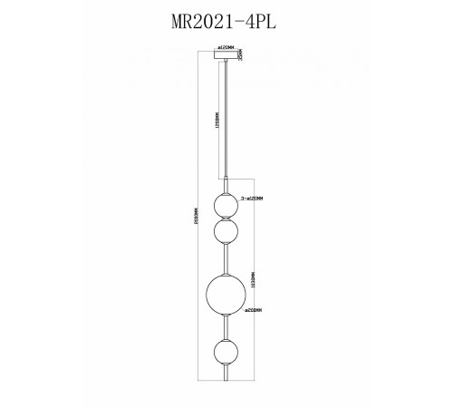 Подвесной светильник MyFar MR2021-4PL Violla Подвесной светильник MyFar MR2021-4PL Violla