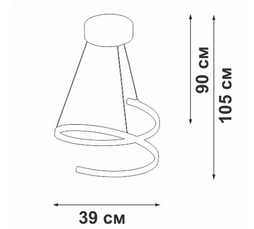 Подвесной светильник Vitaluce V3044-0/1S V3044