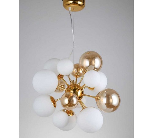 Подвесная люстра LUMINA DECO LDP 8565-10/16 GD+TEA Galaksida Подвесная люстра LUMINA DECO LDP 8565-10/16 GD+TEA Galaksida