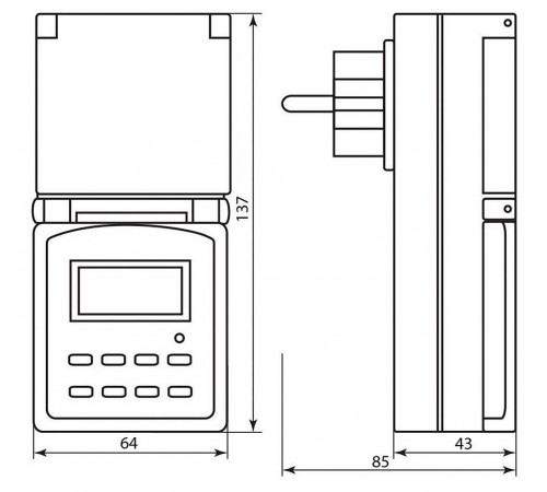 Розетка с таймером Feron 23206 TM23 Розетка с таймером Feron 23206 TM23