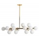 Люстра на штанге LUMINA DECO LDP 6033-16 GD Marsiada