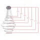 Подвесной светильник Kink Light 08537,01(4000K) Тор