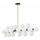 Люстра на штанге LUMINA DECO LDP 6033-24 BK+GD MARSIADA