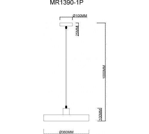 Подвесной светильник MyFar MR1390-1P Ria Подвесной светильник MyFar MR1390-1P Ria