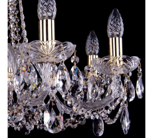 Подвесная люстра Bohemia Ivele Crystal 1402/8/240/G 1402 Подвесная люстра Bohemia Ivele Crystal 1402/8/240/G 1402