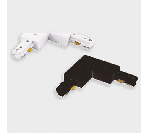 Соединитель угловой L-образный для треков Italline WSO 74 white WSO