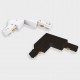 Соединитель угловой L-образный для треков Italline WSO 74 white WSO