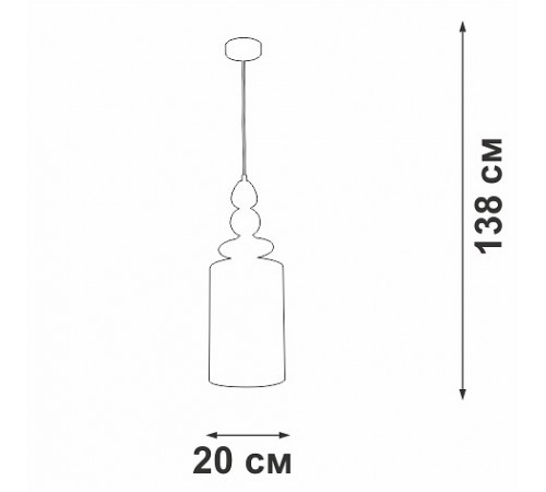 Подвесной светильник Vitaluce V2891-1/1S V2891 Подвесной светильник Vitaluce V2891-1/1S V2891