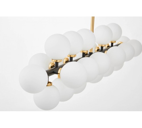 Люстра на штанге LUMINA DECO LDP 6033-24 BK+GD MARSIADA Люстра на штанге LUMINA DECO LDP 6033-24 BK+GD MARSIADA