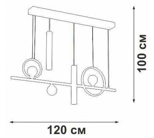 Подвесной светильник Vitaluce V3095-0/5S V3095 Подвесной светильник Vitaluce V3095-0/5S V3095
