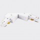 Соединитель угловой L-образный для треков Italline WSO 74 white WSO