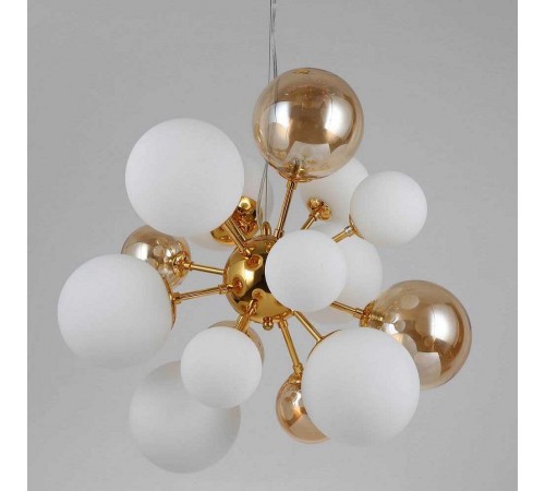 Подвесная люстра LUMINA DECO LDP 8565-10/16 GD+TEA Galaksida Подвесная люстра LUMINA DECO LDP 8565-10/16 GD+TEA Galaksida