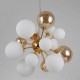 Подвесная люстра LUMINA DECO LDP 8565-10/16 GD+TEA Galaksida