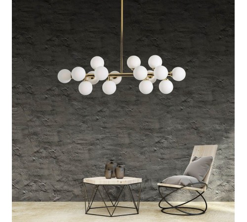 Люстра на штанге LUMINA DECO LDP 6033-16 GD Marsiada Люстра на штанге LUMINA DECO LDP 6033-16 GD Marsiada