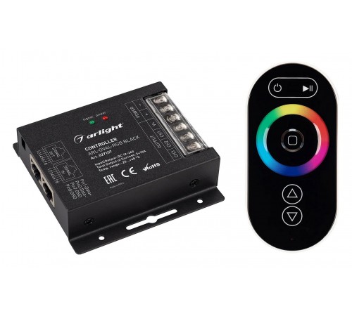 Контроллер-регулятор цвета RGB с пультом ДУ Arlight 027157 COMFORT Контроллер-регулятор цвета RGB с пультом ДУ Arlight 027157 COMFORT