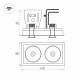 Встраиваемый светильник Arlight 028151 CL-SIMPLE-S148x80-2x9W Warm3000 (BK, 45 deg)