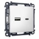 Розетка 2хUSB type A и C без рамки Ambrella Volt MA131010 Quant