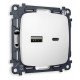 Розетка 2хUSB type A и C без рамки Ambrella Volt MO131010 Quant