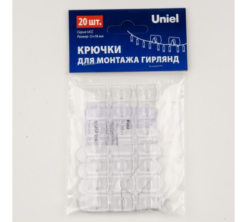 Крепление для гирлянд Uniel UL-00009937 UCC-Y11 Крепление для гирлянд Uniel UL-00009937 UCC-Y11