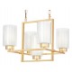 Подвесная люстра LUMINA DECO LDP 1239-5 F.GD Lino