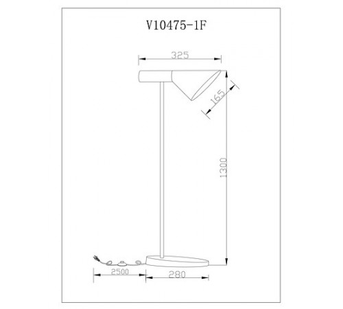 Торшер Moderli V10475-1F Turin Торшер Moderli V10475-1F Turin