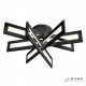 Потолочная люстра iLedex 9082-R800-X 128W BK Stalker